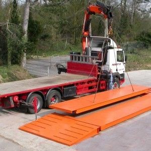 100 Ton Truck Scale Weighbridge Anti Oxydatie 3*16m