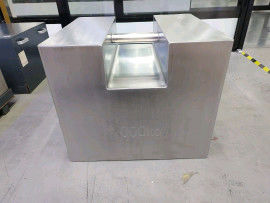 Kalibratiegewichten van roestvrij staal in industriële omgeving