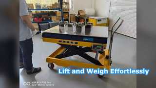 SMARTWEIGH 1000 kg mobiele schaarhoogwerkerweegschaal